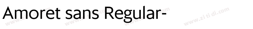 Amoret sans Regular字体转换
